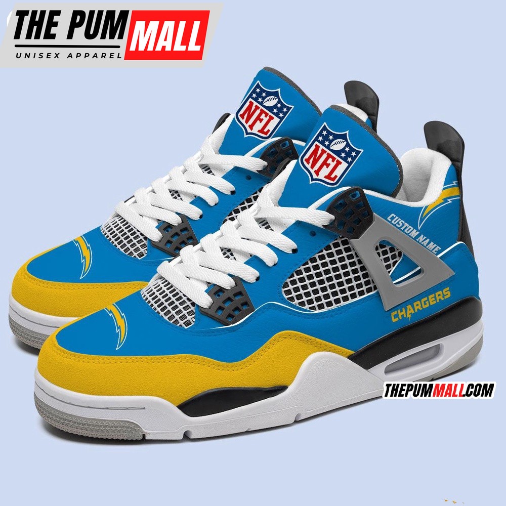 nfl-los-angeles-chargers-football-team-air-jordan-4-shoes-personalized-aj4-snea-v7pp62m2 NFL Los Angeles Chargers Football Team Air Jordan 4 Shoes, Personalized AJ4 Sneaker