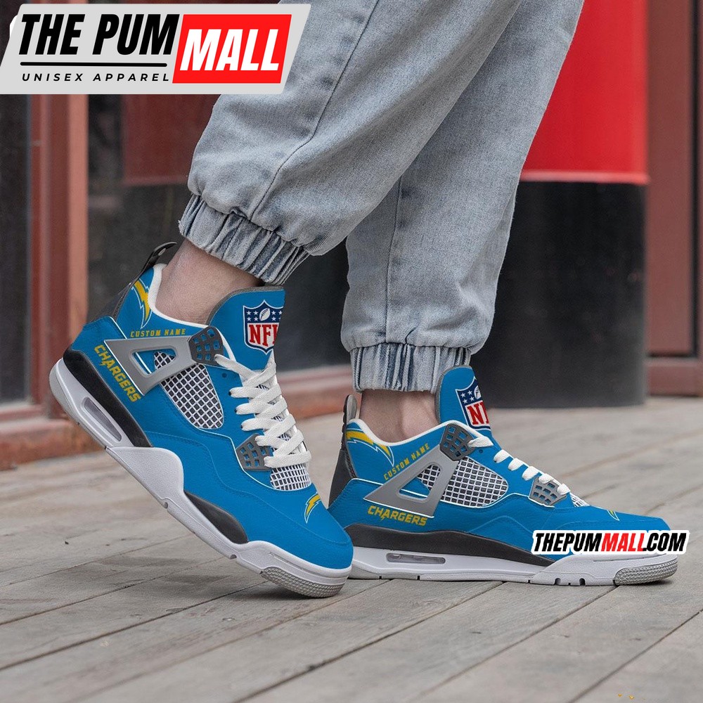 nfl-los-angeles-chargers-football-team-air-jordan-4-shoes-sneaker-ye8sqb1k NFL Los Angeles Chargers Football Team Air Jordan 4 Shoes Sneaker