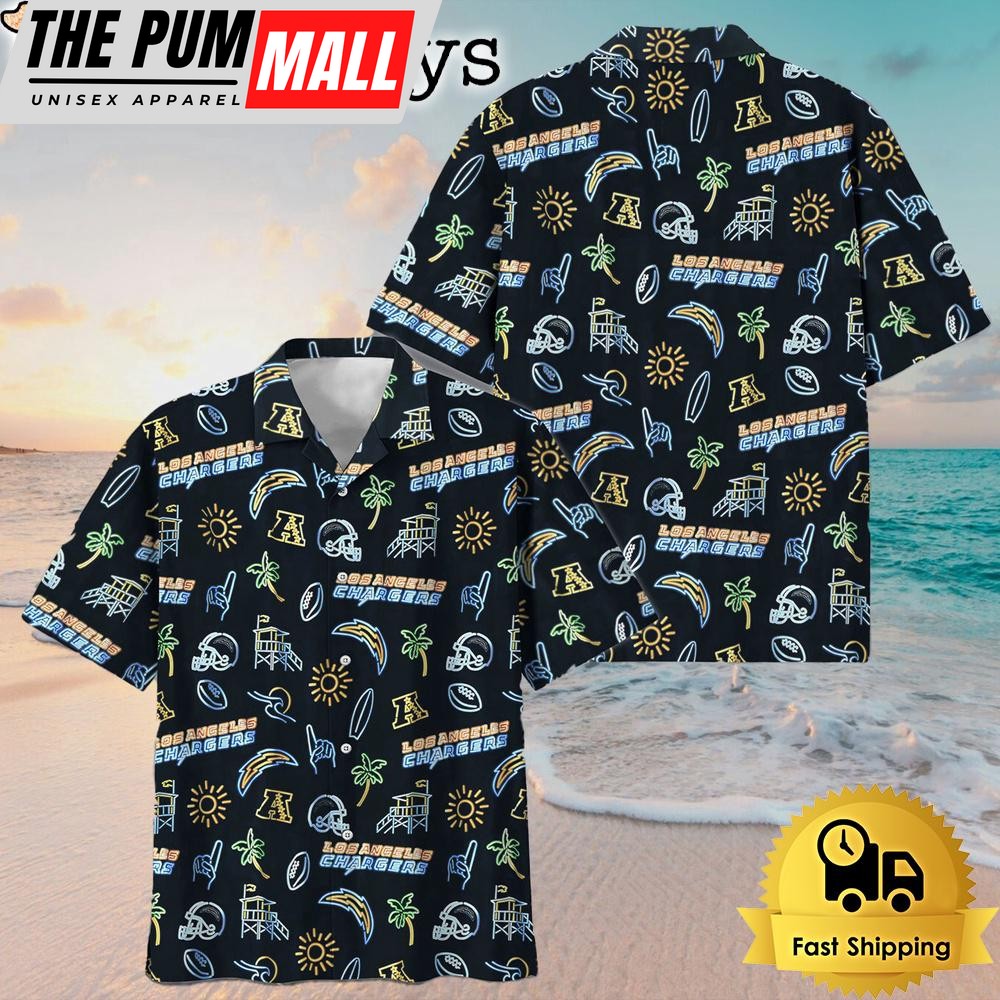 NFL Los Angeles Chargers Game Day Meets Island Vibes Hawaiian Shirt
