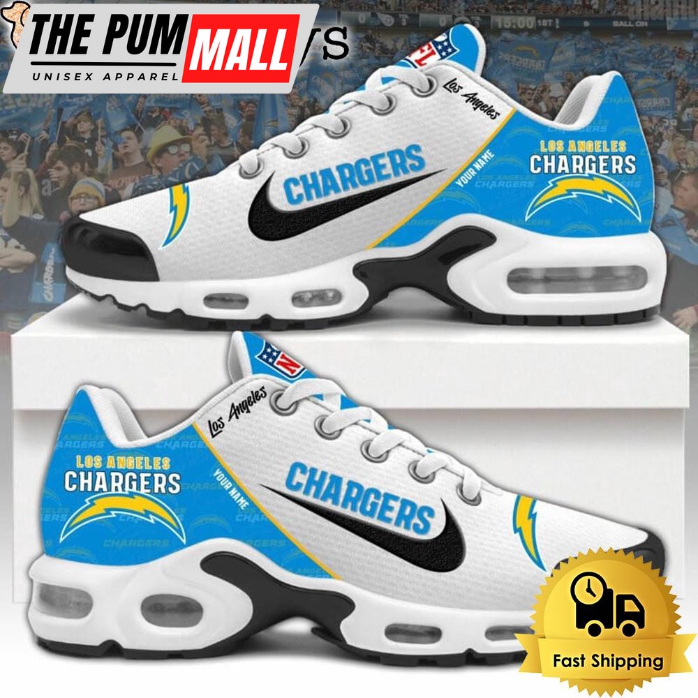 NFL Los Angeles Chargers Logo 2024 Custom Air Max Plus Shoes, NFL Fan Shoes