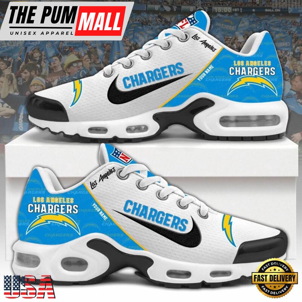 NFL Los Angeles Chargers Logo 2025 Custom Air Max Plus Shoes Running Sneakers