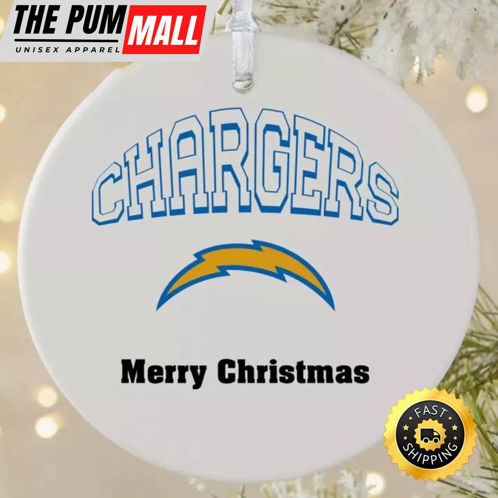 NFL Los Angeles Chargers Merry Christmas NFL Football Ornaments Limited Edition