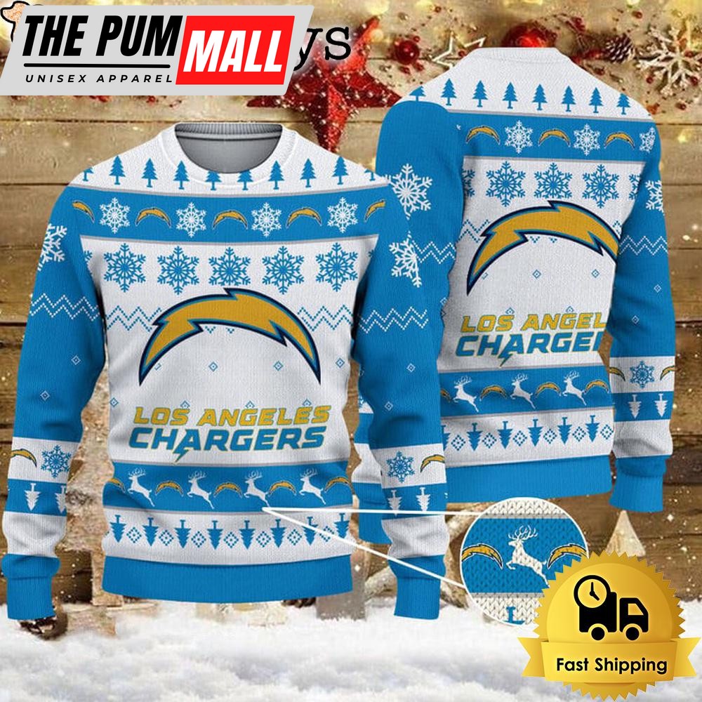 NFL Los Angeles Chargers Team Winter Ugly Christmas Sweater