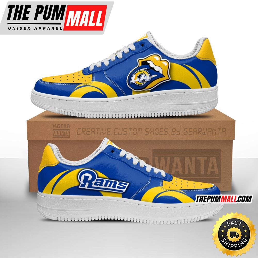 NFL Los Angeles Rams Air Force 1 Shoes Sexy Lips For Fans
