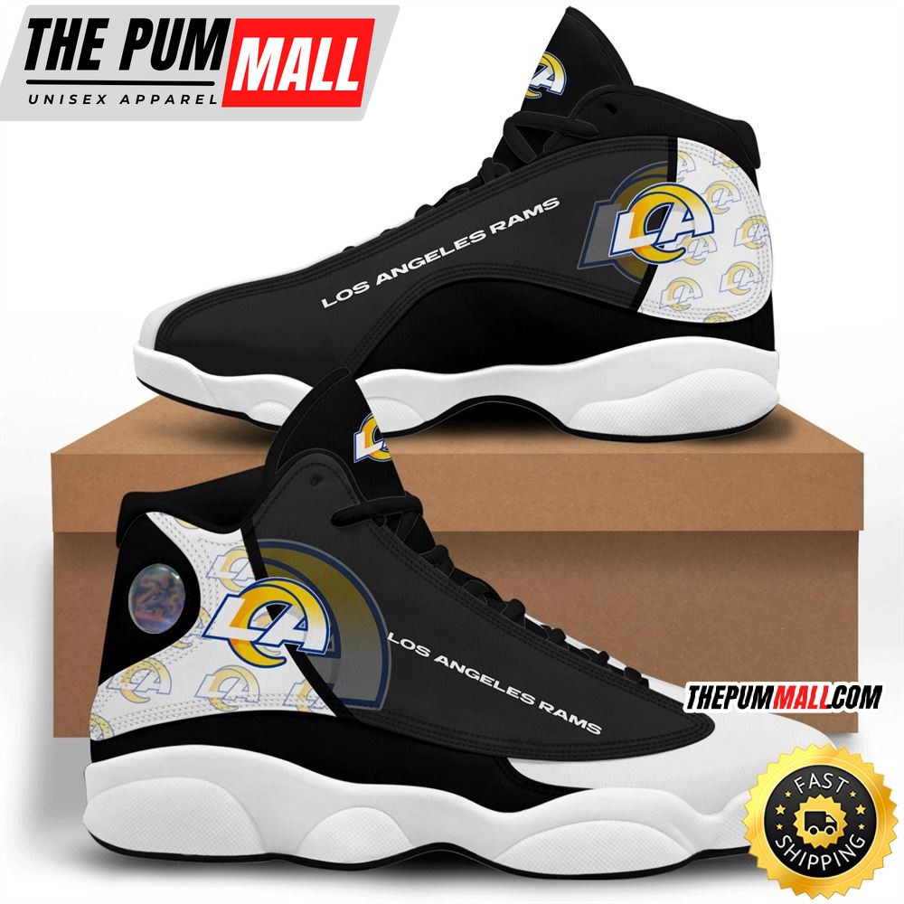 NFL Los Angeles Rams Black Air Jd 13 Shoes