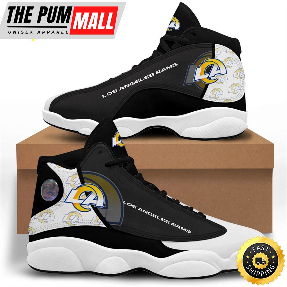 NFL Los Angeles Rams Black Air Jd 13 Shoes