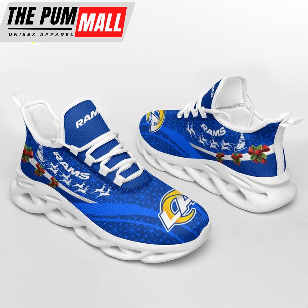 NFL Los Angeles Rams Christmas Pattern Max Soul Shoes Gift For Fans