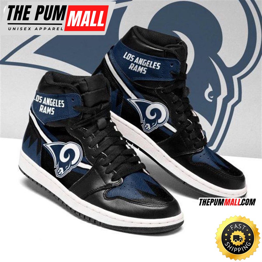 NFL Los Angeles Rams Dark Blue Edition Air Jd 1 High Sneakers
