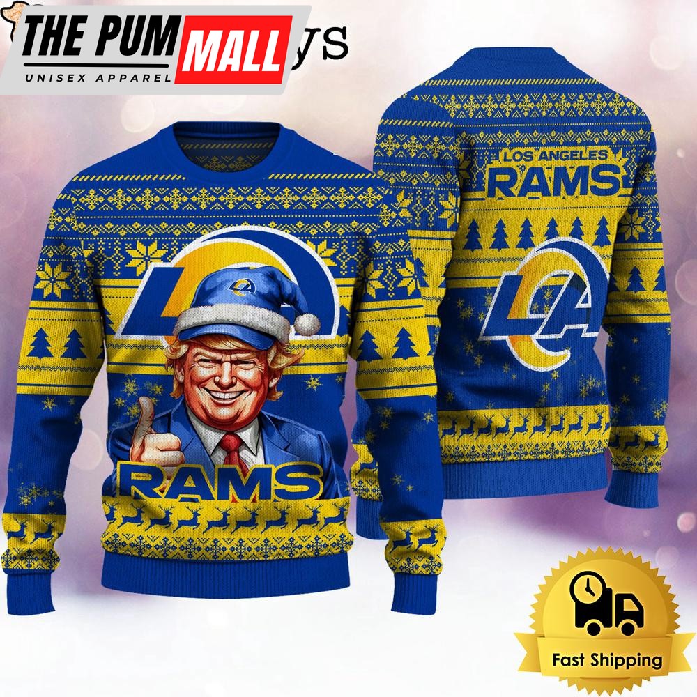NFL Los Angeles Rams Donald Trump Ugly Christmas Sweater