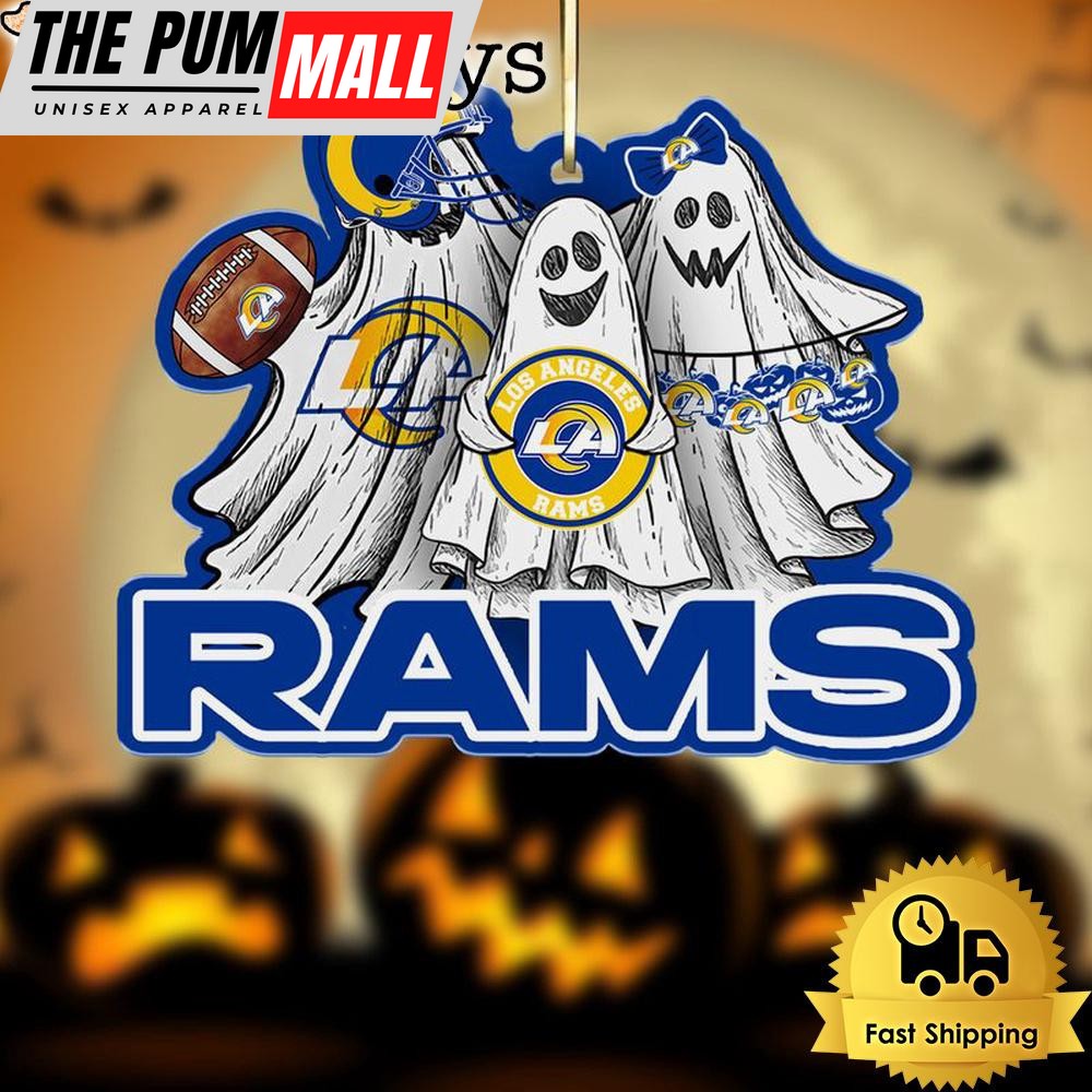 NFL Los Angeles Rams Football Halloween Ghosts Ornament Limited Edition