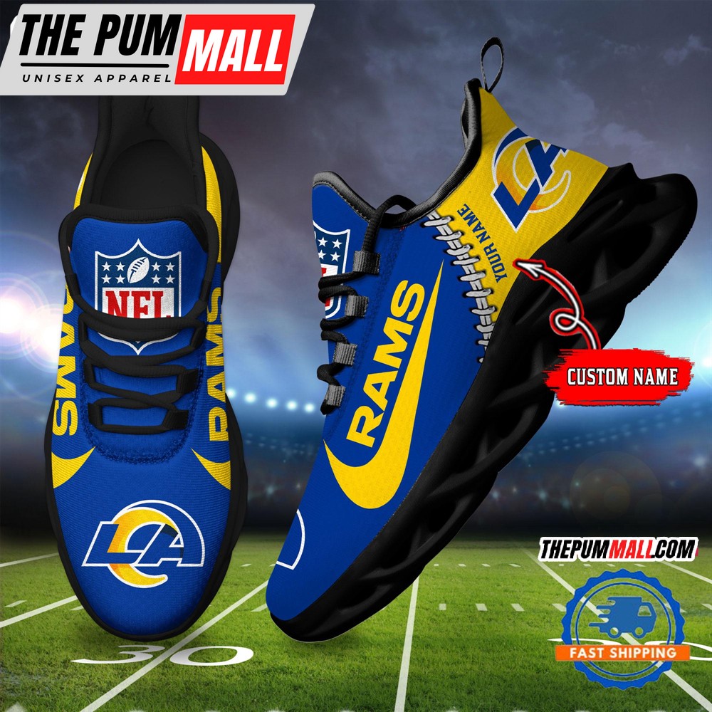 NFL Los Angeles Rams Football New Season Sneaker Max Soul Shoes