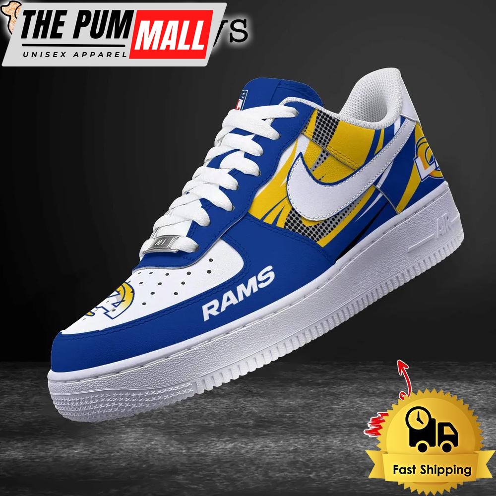 NFL Los Angeles Rams Football Style Goes Everywhere Custom Air Force 1 Shoes