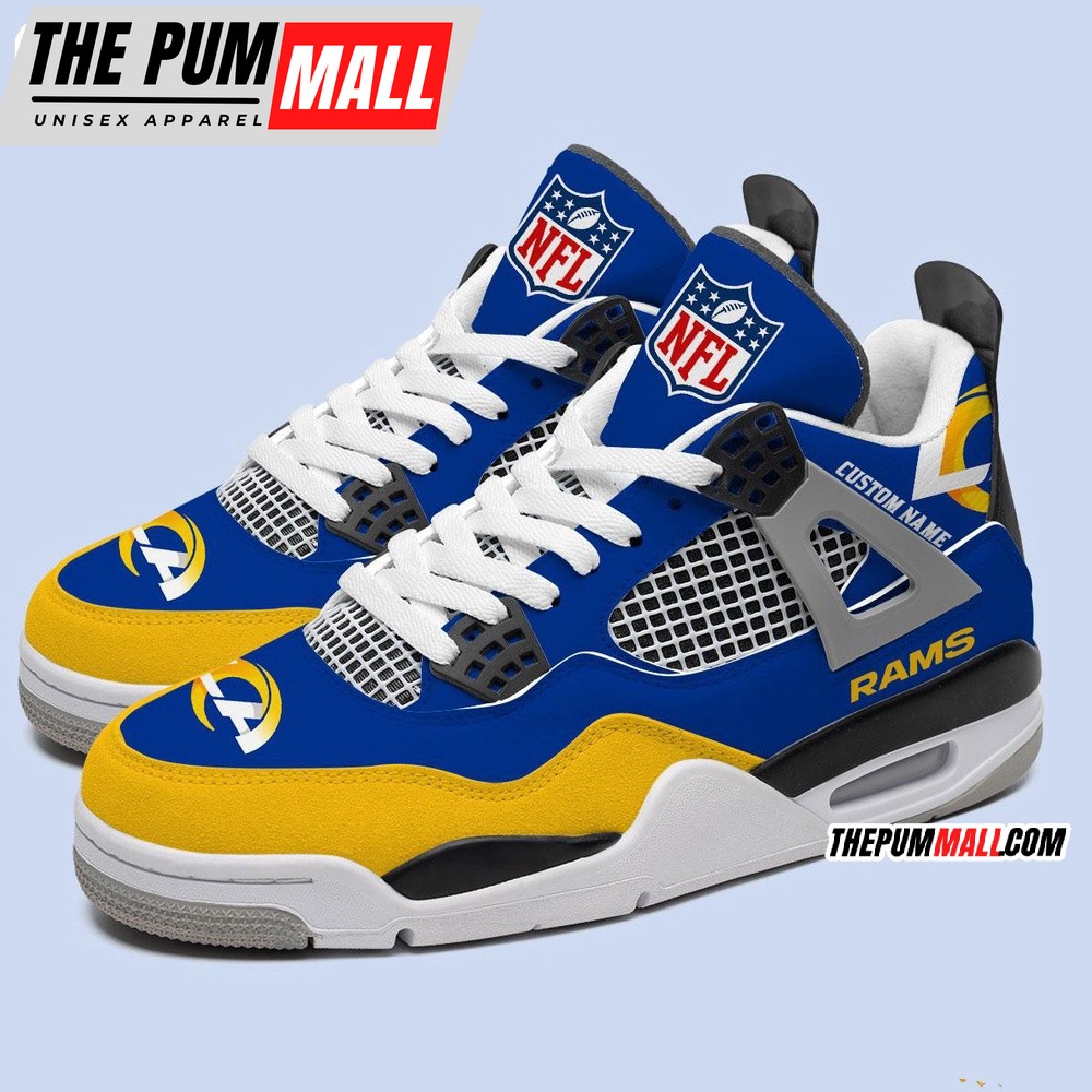 nfl-los-angeles-rams-football-team-air-jordan-4-shoes-personalized-aj4-sneaker-udnla7hy NFL Los Angeles Rams Football Team Air Jordan 4 Shoes, Personalized AJ4 Sneaker