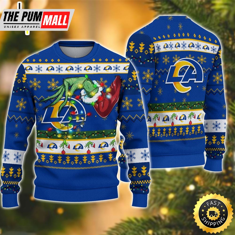 NFL Los Angeles Rams Grinch Christmas Ugly Sweater