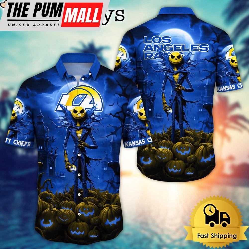 NFL Los Angeles Rams Halloween Jack Hawaiian Shirt