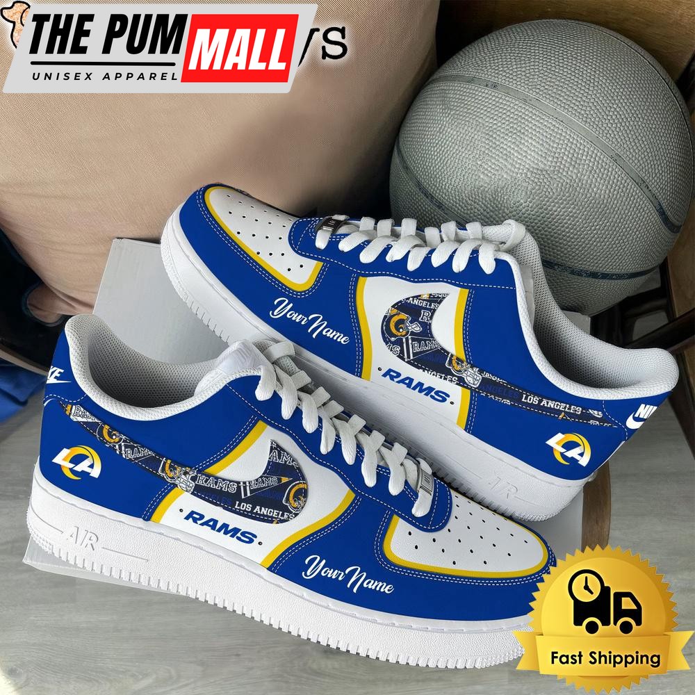 NFL Los Angeles Rams Logo Team Limited Edition New Design Custom Air Force 1 Shoes