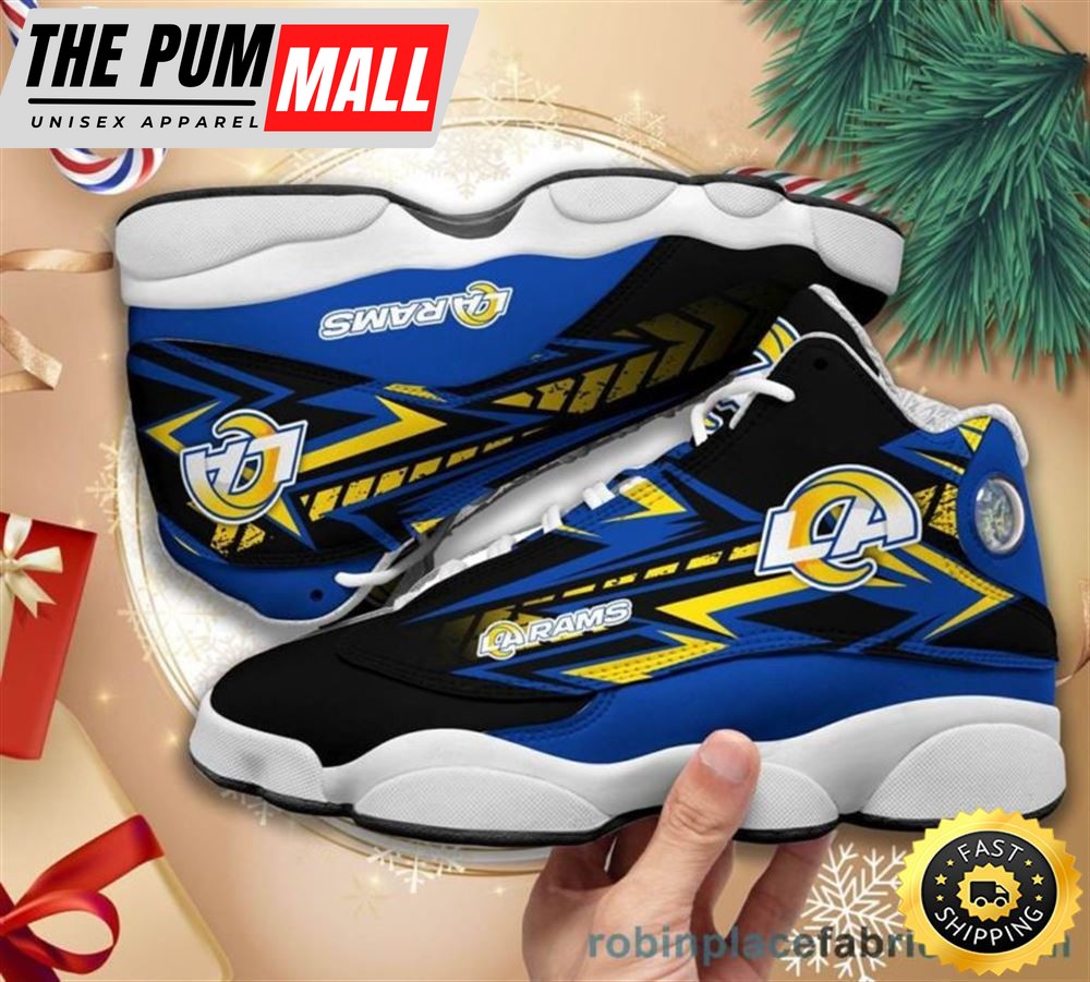 NFL Los Angeles Rams Special Air Jd 13 Shoes V4