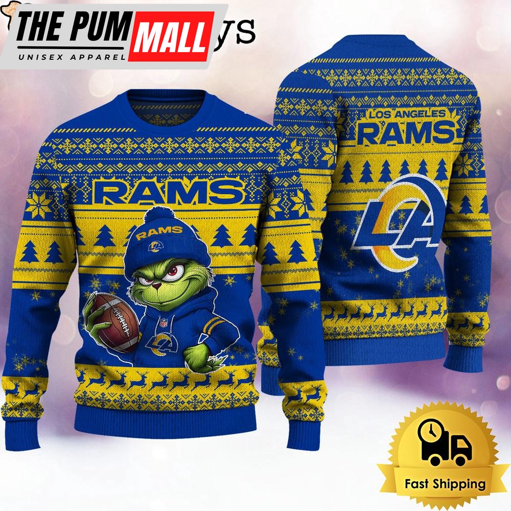 NFL Los Angeles Rams The Grinch Ugly Christmas Sweater