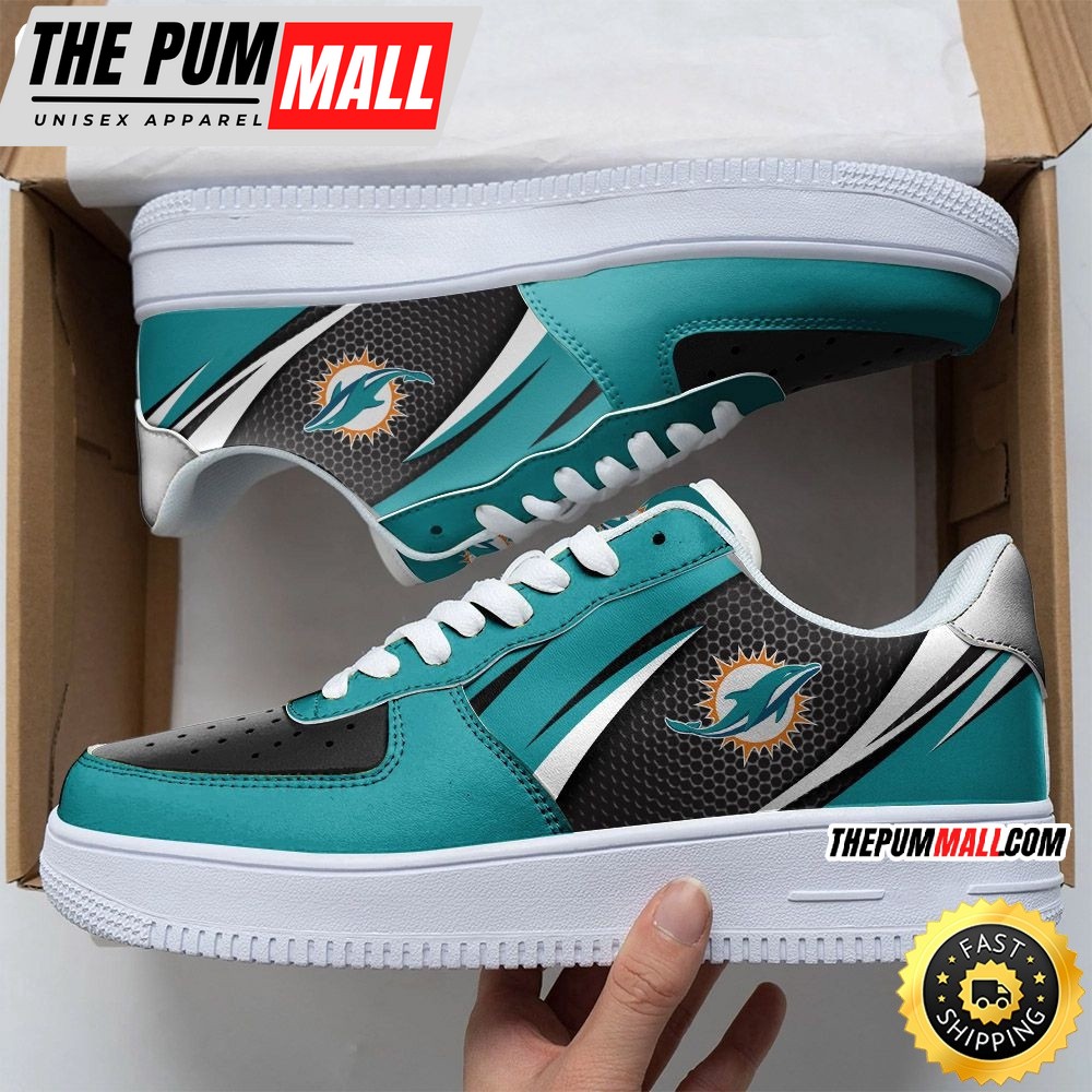 NFL Miami Dolphins Air Force 1 Shoes Sleek AF1 Fashion