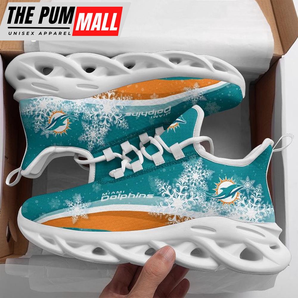 NFL Miami Dolphins Christmas Snow Max Soul Shoes For Men Women