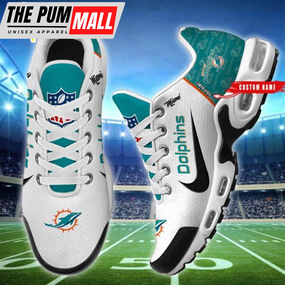 NFL Miami Dolphins Custom Name Air Max Plus Shoes