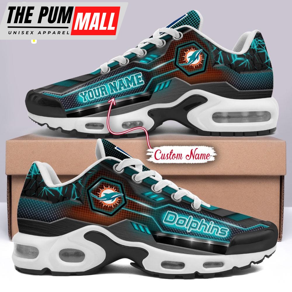 NFL Miami Dolphins Custom Name TN Shoes