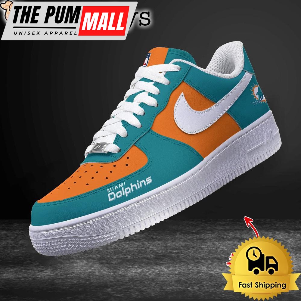 NFL Miami Dolphins Every Step Carries Belief Custom Air Force 1 Shoes