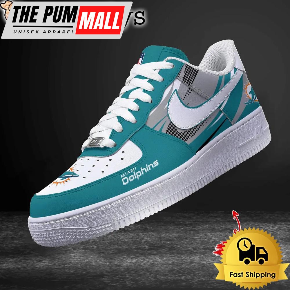 NFL Miami Dolphins Football Style Goes Everywhere Custom Air Force 1 Shoes