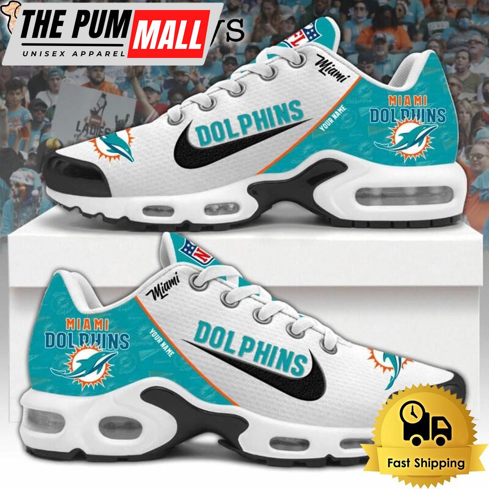 NFL Miami Dolphins Logo 2024 Custom Air Max Plus Shoes, NFL Fan Shoes