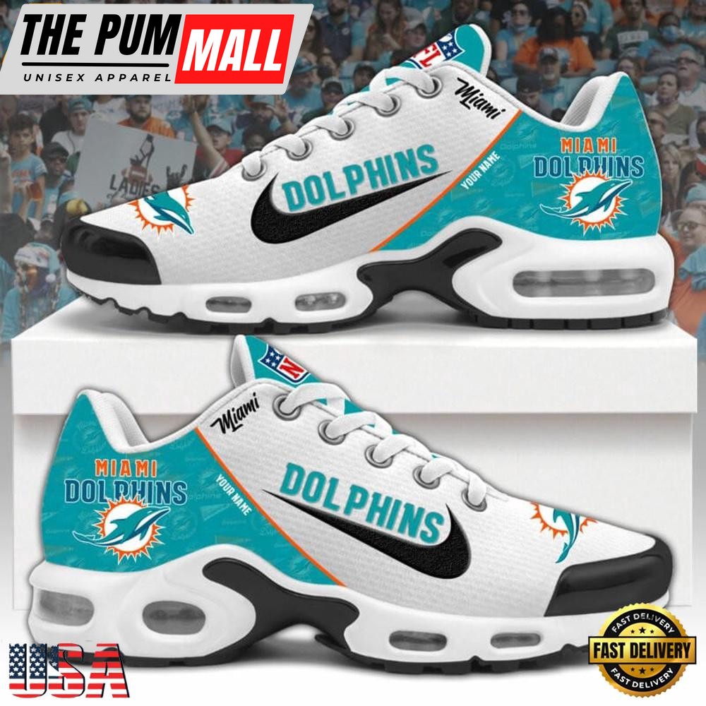 NFL Miami Dolphins Logo 2025 Custom Air Max Plus Shoes Running Sneakers