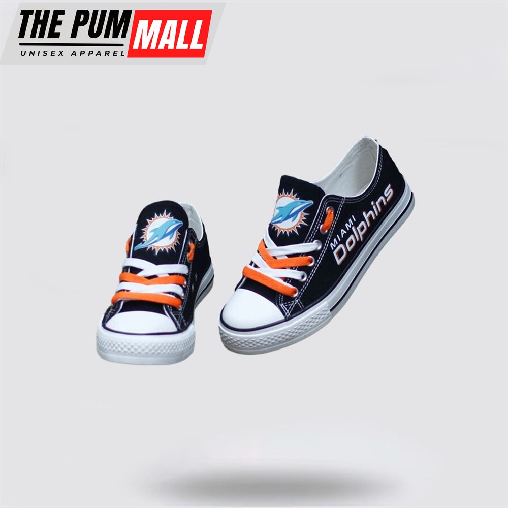 nfl-miami-dolphins-low-top-canvas-shoes-sport-sneakers-fuel-your-passion-for-the-h61gujgy NFL Miami Dolphins Low Top Canvas Shoes Sport Sneakers Fuel Your Passion For The Game With Every Stride