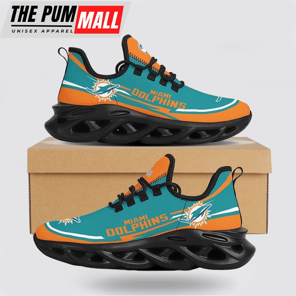 NFL Miami Dolphins Max Soul Shoes Sneakers Sport Shoes Walk The Talk Of Team Pride With Every Step
