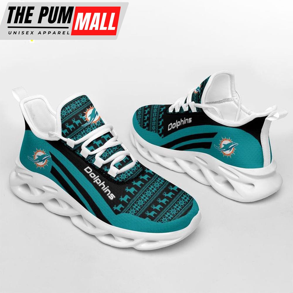 NFL Miami Dolphins Merry Christmas Max Soul Shoes Gift For Fans