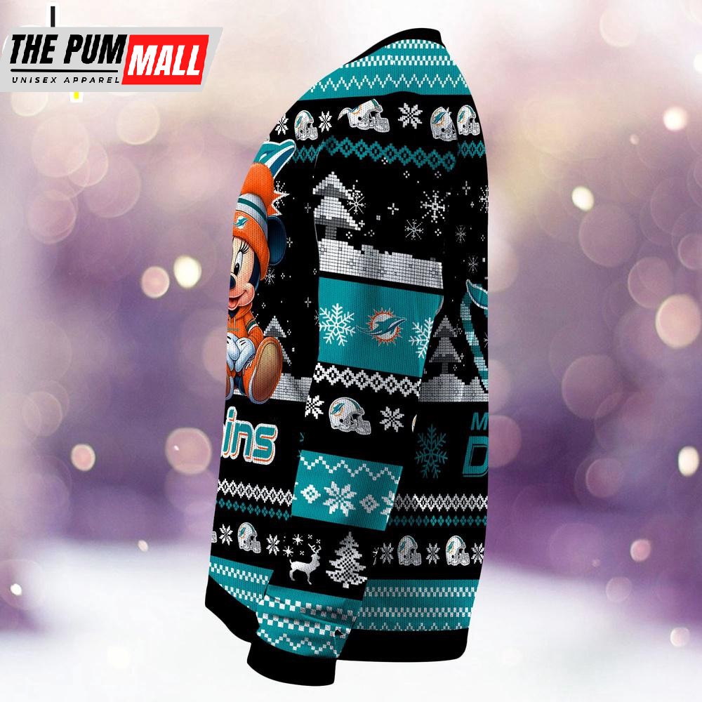 nfl-miami-dolphins-mickey-and-minnie-cute-christmas-ugly-sweater-y2xk1i0u NFL Miami Dolphins Mickey And Minnie Cute Christmas Ugly Sweater