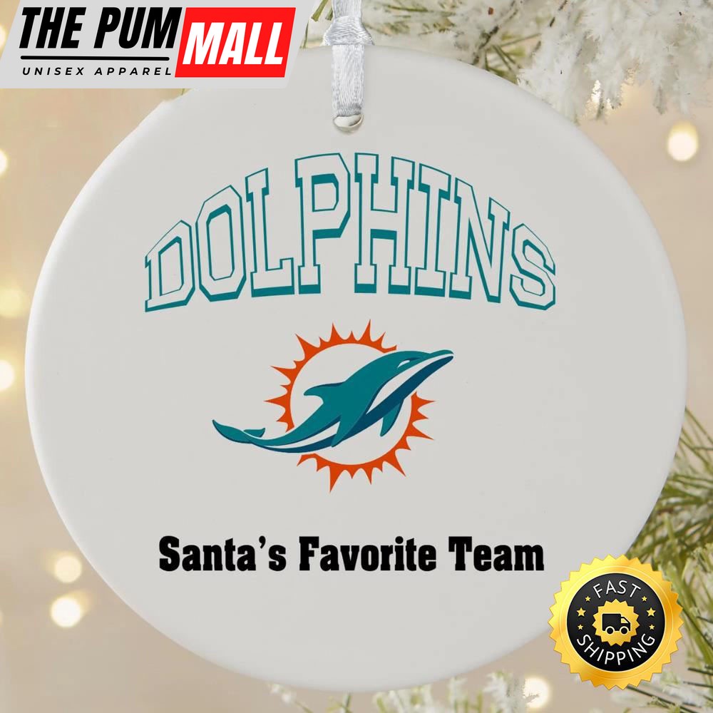 NFL Miami Dolphins Personalized NFL Football Ornaments Limited Edition
