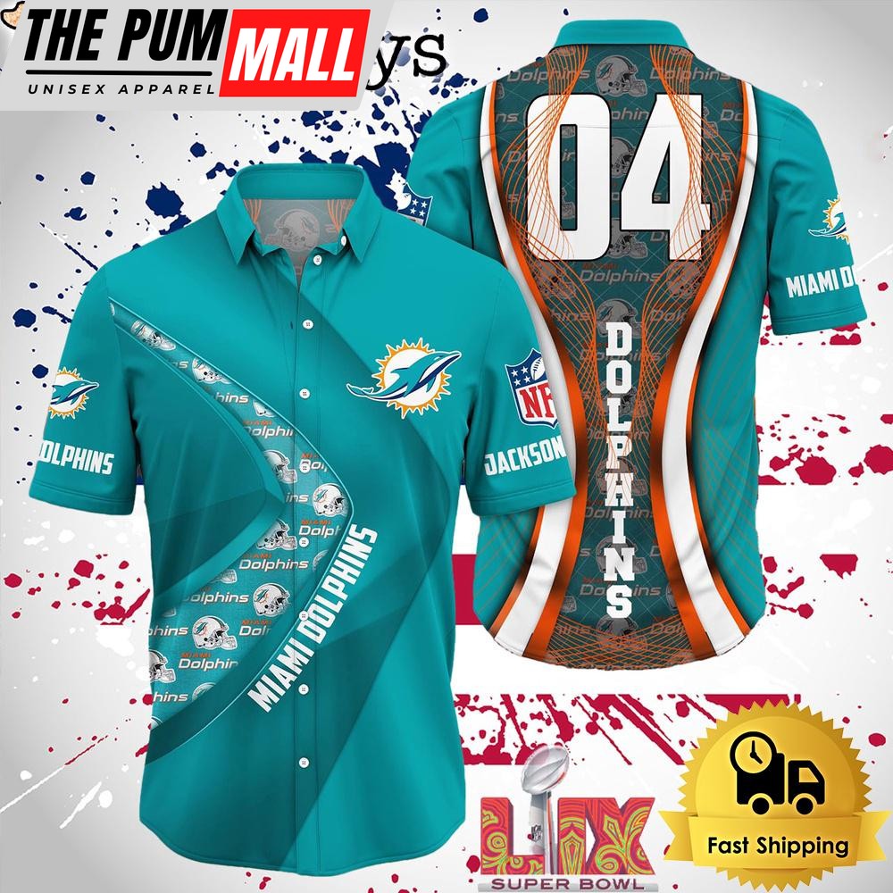 NFL Miami Dolphins Super Bowl LIX Fans Custom Hawaiian Shirt