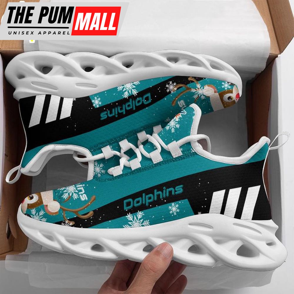 NFL Miami Dolphins X-max Reindeer Christmas Max Soul Shoes