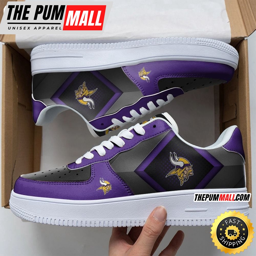 NFL Minnesota Vikings Air Force 1 Shoes Chic AF1 Collection