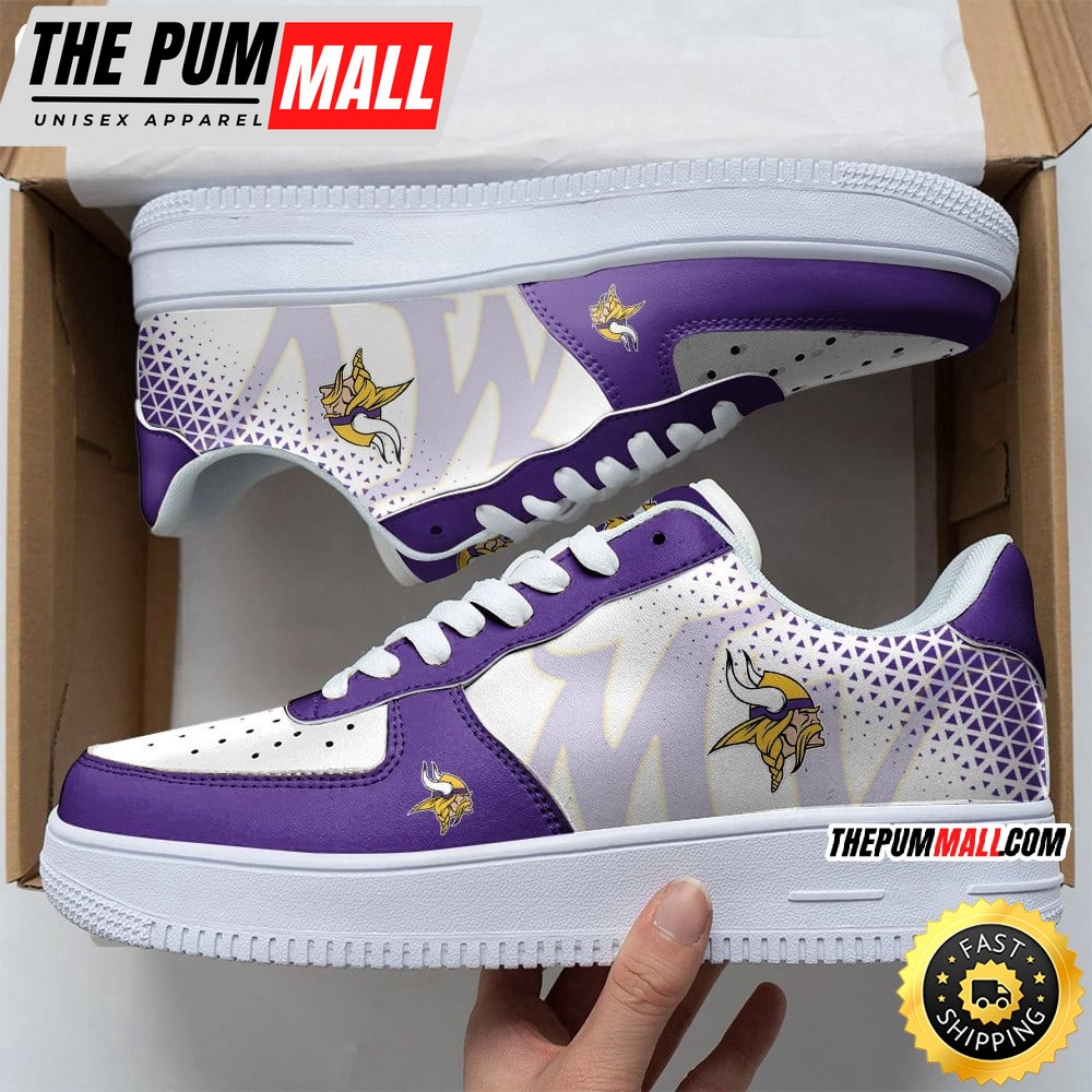 NFL Minnesota Vikings Air Force 1 Shoes Classic Air Force Kicks