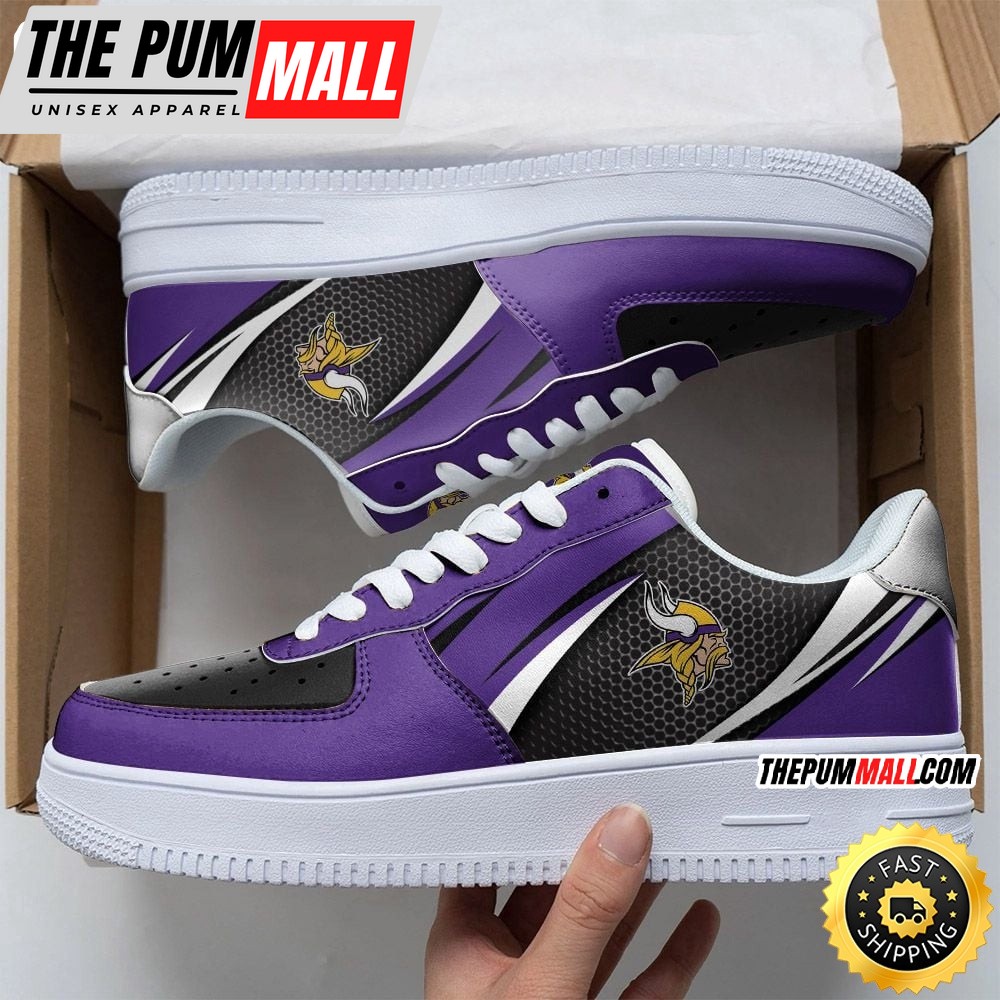 NFL Minnesota Vikings Air Force 1 Shoes Sleek AF1 Fashion
