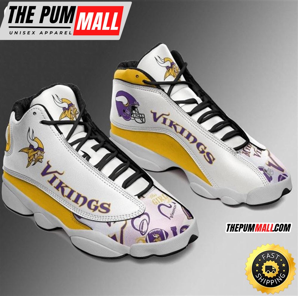 NFL Minnesota Vikings Air Jd 13 Shoes
