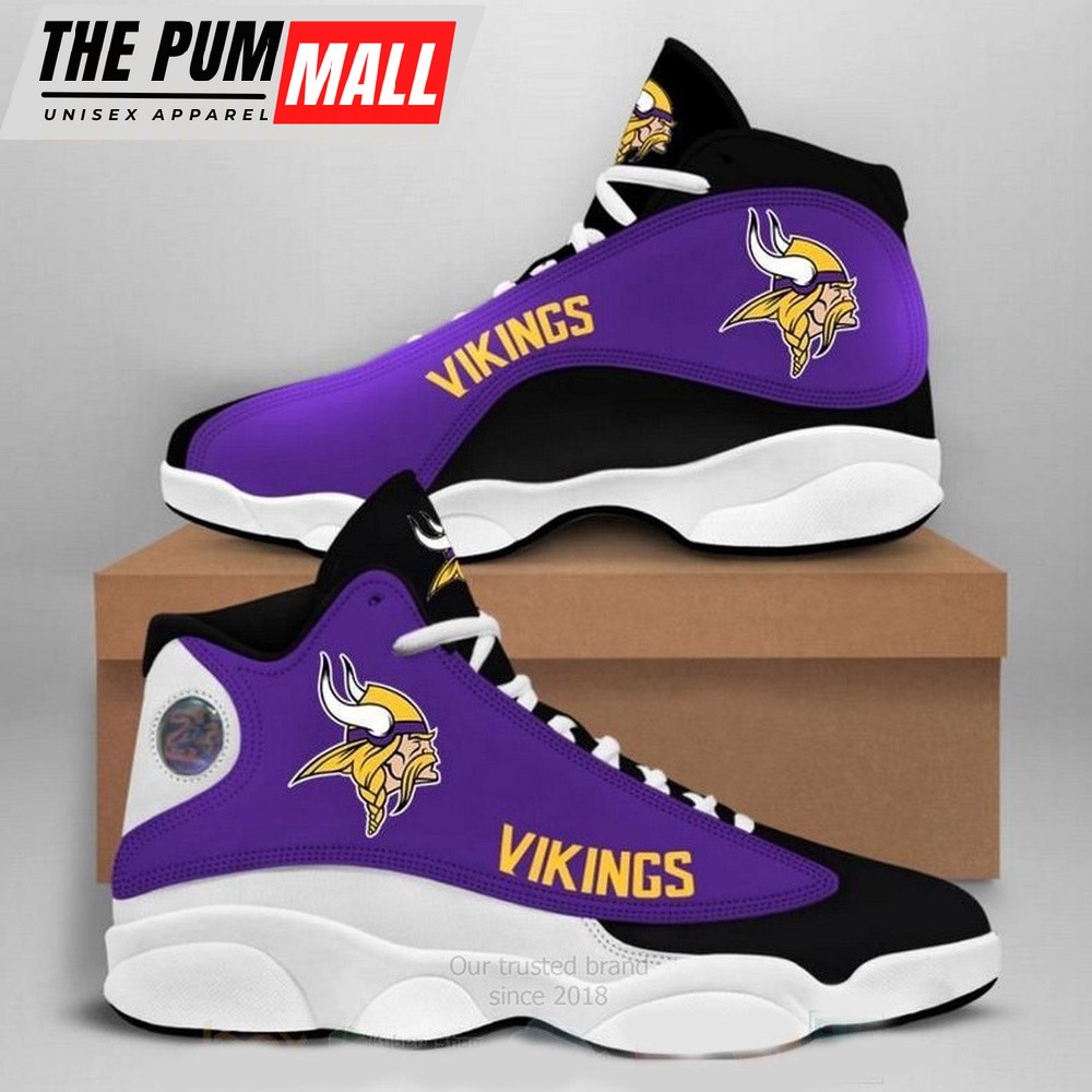 NFL Minnesota Vikings Air Jd 13 Shoes Sneaker