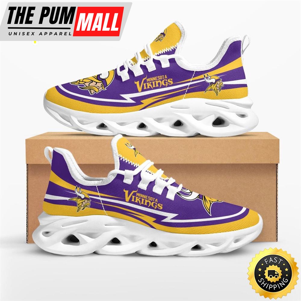 NFL Minnesota Vikings Are Coming Curves Max Soul Shoes