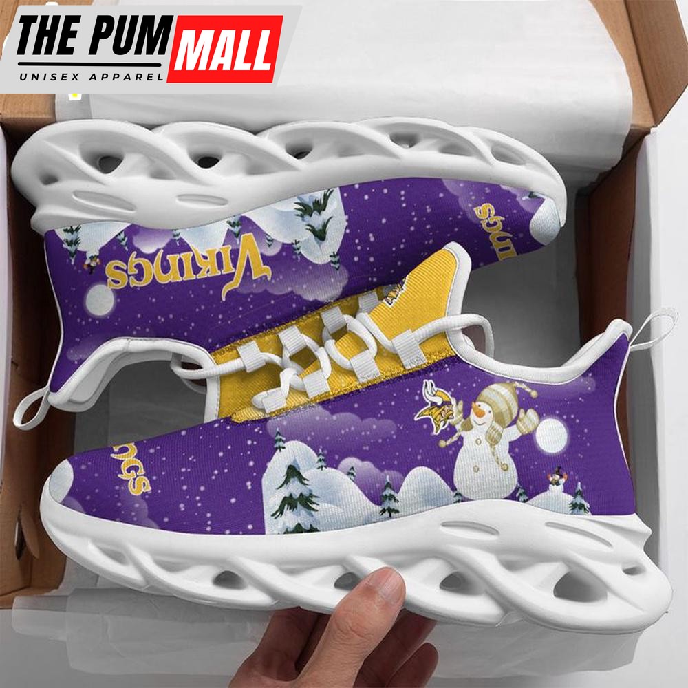 NFL Minnesota Vikings Christmas Snowman Max Soul Shoes