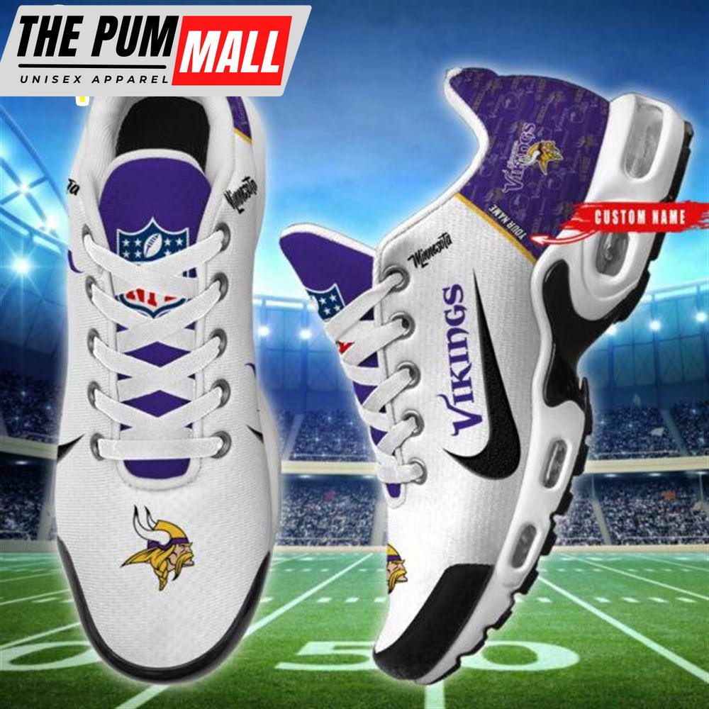 NFL Minnesota Vikings Custom Name Air Max Plus Shoes