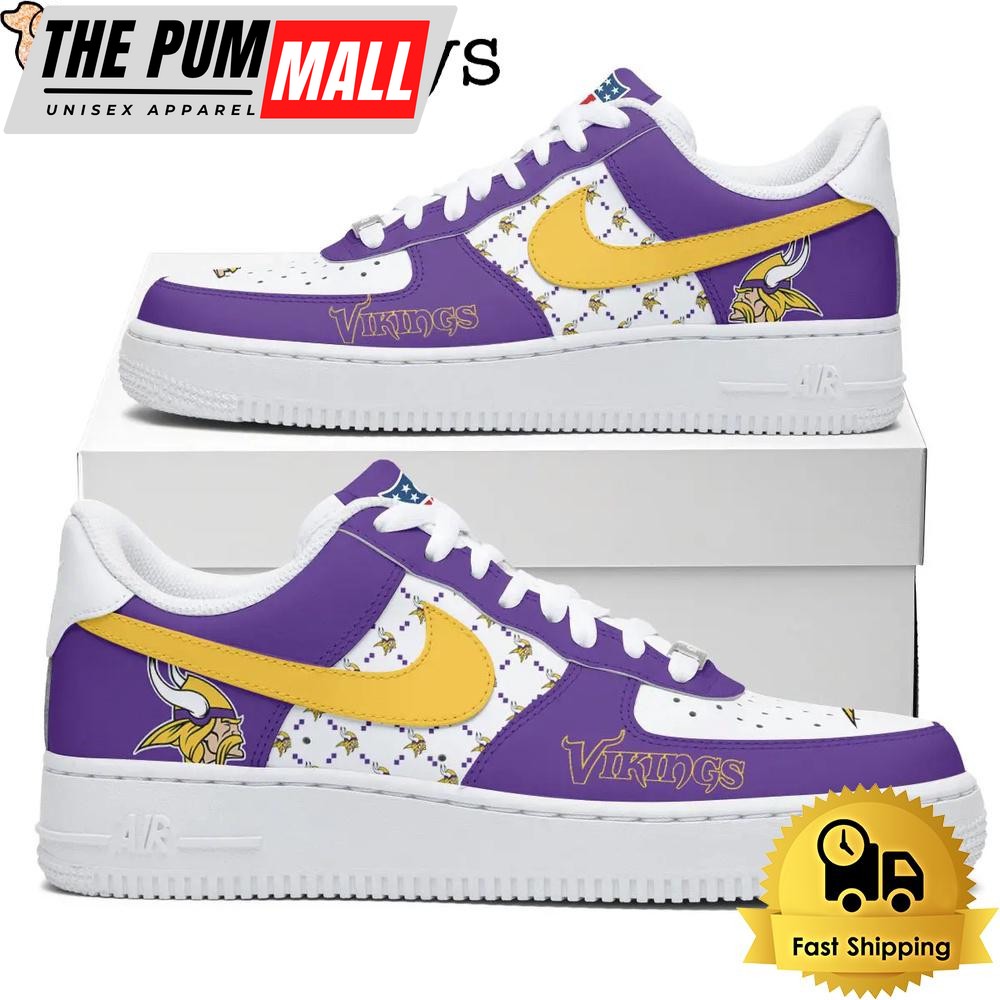 NFL Minnesota Vikings Dress With A Winning Attitude Custom Air Force 1 Shoes