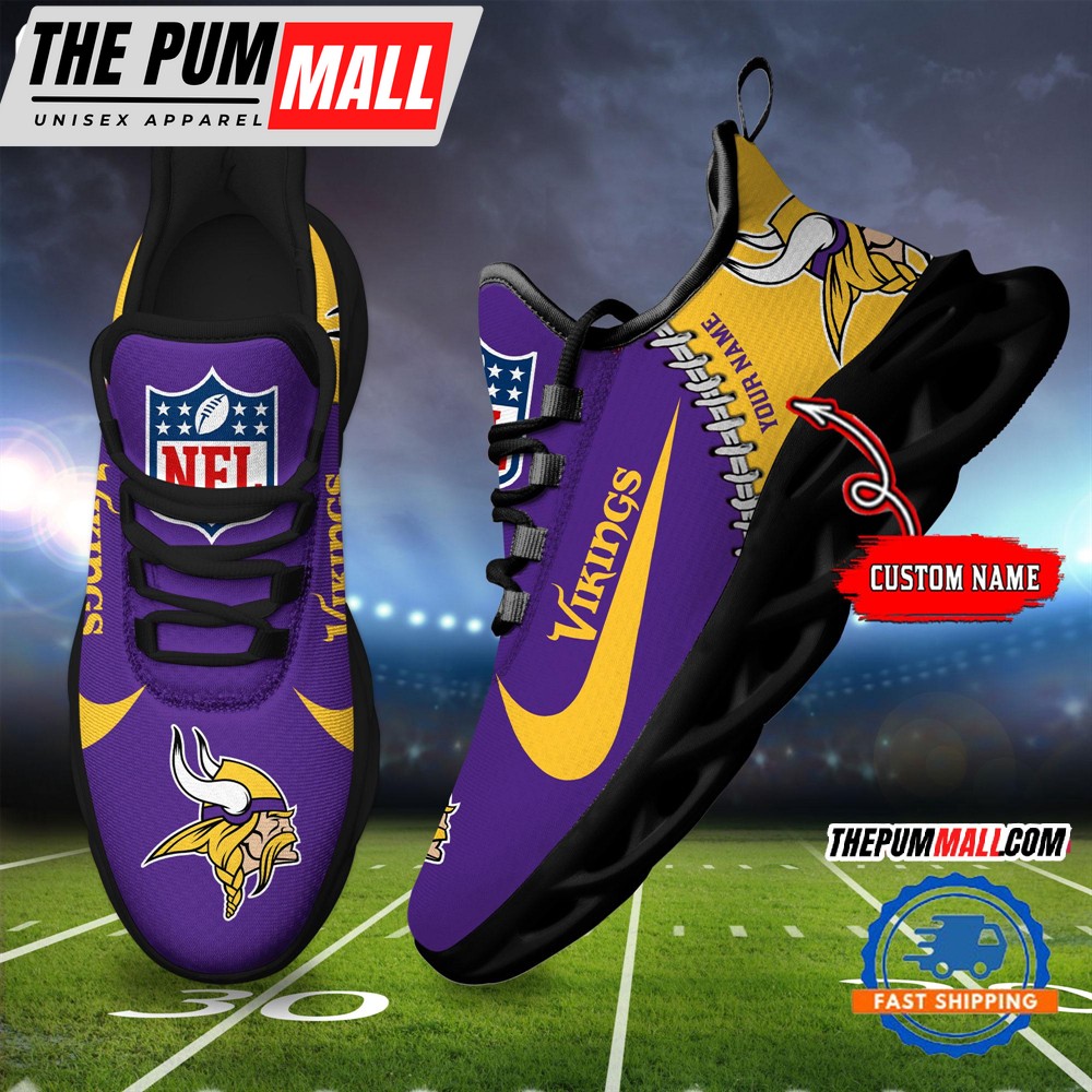 NFL Minnesota Vikings Football New Season Sneaker Max Soul Shoes