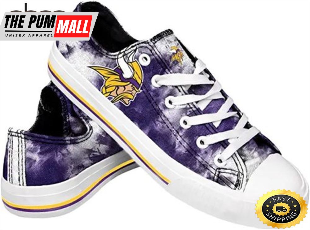 NFL Minnesota Vikings Free Style Purple Sneakers Low Top Shoes