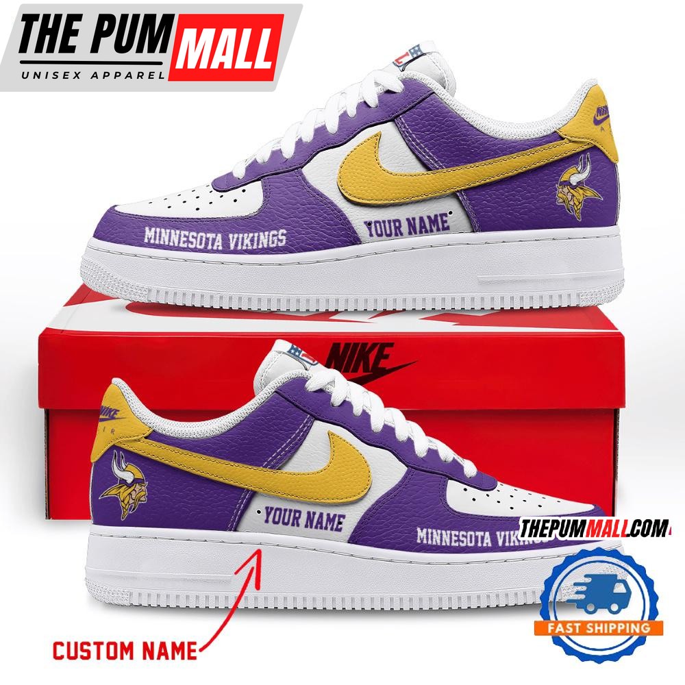 NFL Minnesota Vikings Limited Edition Personalized Air Force 1 Shoes Sneaker