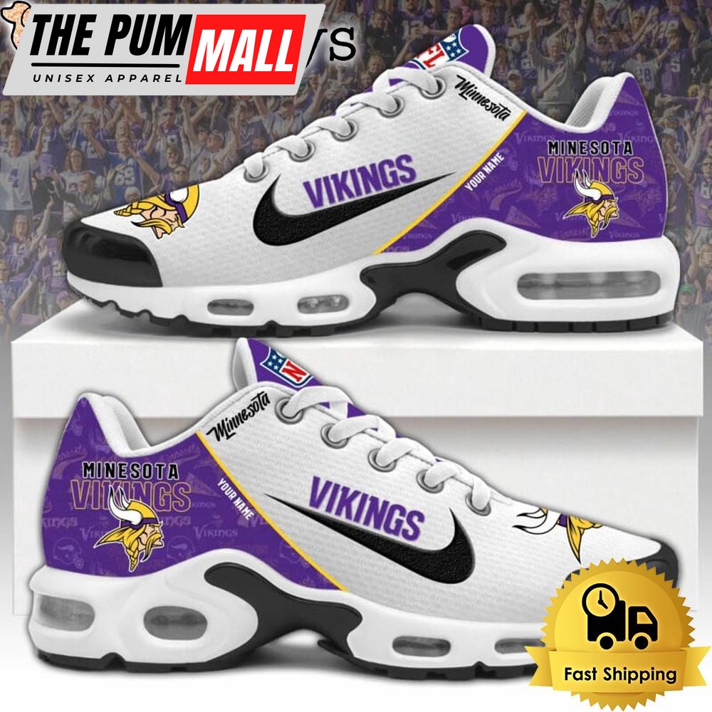 NFL Minnesota Vikings Logo 2024 Custom Air Max Plus Shoes, NFL Fan Shoes